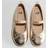 H&M Girls Gold Ballet Pumps - Gold