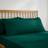 Dunelm Pure Pillow Case Green (90x48cm)