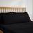 Dunelm Pure Pillow Case Black (90x48cm)
