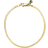 Ani Jewels Herringbone Bracelet - Gold/Green