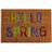 Dunelm Hello Spring Coir Doormat MultiColoured Multicolour 40x60cm