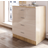 Elegant Modern Cream/Oak Chest of Drawer 60x68.5cm