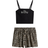 H&M 2-Piece Strappy Top And Shorts Set - Black
