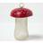 Homescapes Red Mushroom Hanging Bird Feeder