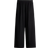 H&M Wide Linen Blend Trousers - Black