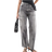 New Look Wide Leg Carpenter Jeans - Washed Grey