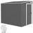 OutSunny 7 x 5FT Garden Shed w/ Foundation Lean to Metal Tool Shed Dark Grey (Building Area )