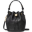 Tory Burch T Monogram Pebbled Mini Bucket Bag - Black