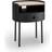 Elements Griffin Black Bedside Table 39.5x45.5cm
