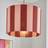 Dunelm Beatrice Stripe Dark Pink Shade ∅ 30cm