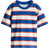 H&M Pojke Vit T-shirt Med Tryck - Blå/Randig