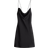 H&M Tie Detail Satin Slip Dress - Black