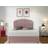 Bedsland Elegant Linen Divan Bed Set 48 Inch Curved Headboard 2 Storage Drawers 10 Spring Foam Mattress Pink