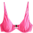 New Look Underwired Bikini Top - Bright Pink