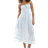 New Look Women's Floral Embroidered Cotton Midi Dress - Blue
