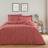 Dunelm Grayson and Pillowcase Set - Terracotta Duvet Cover Red (230x220cm)