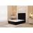 Somnior Alexas Divan Base with 54 Floor Standing Headboard Plush Velvet - Black - Single Continental Bed