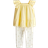 H&M Gul 3-Delat Set I Bomull - Gul/Blommig