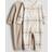H&M Natdragt I Fleece Med Lynlås - Brun