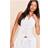 PrettyLittleThing Premium Linen Blend V Neck Waistcoat - White