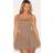 PrettyLittleThing Shape Mocha Lace Trim Corset Top - Brown