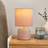 Dunelm Hebe Blush Table Lamp 25cm