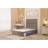 Somnior Alexas Divan 2 Draw Bed Base with Floor Standing Headboard Tweed Fabric - Brown - King