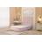 Somnior Alexas Divan Base with 54 Floor Standing Headboard Plush Velvet - Pink - Single Continental Bed