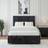 Bedmaster Luxury Velvet 4 Drawer Divan Base And Plain Headboard - Black Double