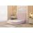 Somnior Chambery Divan Frame with 54 Floor Standing Headboard Plush Velvet - Pink - Small Double Adjustable Bed