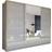 Brayden Studio Bayardo 3 Door Gray Wardrobe 253x220cm