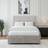 Bedmaster Luxury Velvet 2 Drawer Divan Base Light Grey Small Double Continental Bed