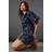 Warehouse Denim Rose Jacquard Pointed Collar Mini Dress - Blue