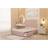 Somnior Alexas 2 Draw Divan Base with Headboard Plush Velvet - Pink - Single Continental Bed