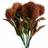 Leaf Pack of 6 x 70 cm Globe Thistle Ball Flower Stem 70cm H x 15cm W x 15cm D Artificial Plant