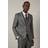 Burton Grey Tweed Look Herringbone Slim Fit Suit Jacket - 40R