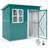 OutSunny 7 x 4ft Galvanised Steel Garden Shed with Foundation Kit (Building Area )