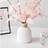 Shein Plastic Flower White Unbreakable 1 Pc Vase
