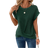 Shein Womens Summer Solid Color Round Neck Batwing Sleeve Casual TShirt