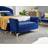 Hykkon Thierry 121cm Velvet Rectangle Ottoman Royal Blue Storage Bench