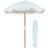 Harbour Housewares Wooden Garden Parasol with Tassel Fringe 1.4M 220cm H x 140cm W x 56cm D