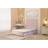 Somnior Alexas Divan 4 Draw Base with Floor Standing Headboard Plush Velvet - Pink - Double Continental Bed