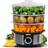 Geepas 3-Tier Food Steamer 12L Capacity Electric Vegetable Steamer
