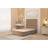 Somnior Alexas Divan Base with 54 Floor Standing Headboard Plush Velvet Small Double Continental Bed