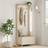 VonHaus Ash Hall Coat Shoe Rack Off-White Hallway Furniture & Accessory