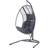 B&Q Maeria Dark Grey Metal Hanging Egg Chair