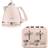 De'Longhi Argento 1.7L Kettle and 4 Slice Toaster Set
