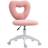 Homcom Armless Heart Desk Pink Office Chair