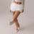 Shein Lace Ruffle Low Waist Shorts - Summer/White