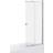 iBathUK Sliding Bath Shower Glass Extending Screen Reversible Door Panel